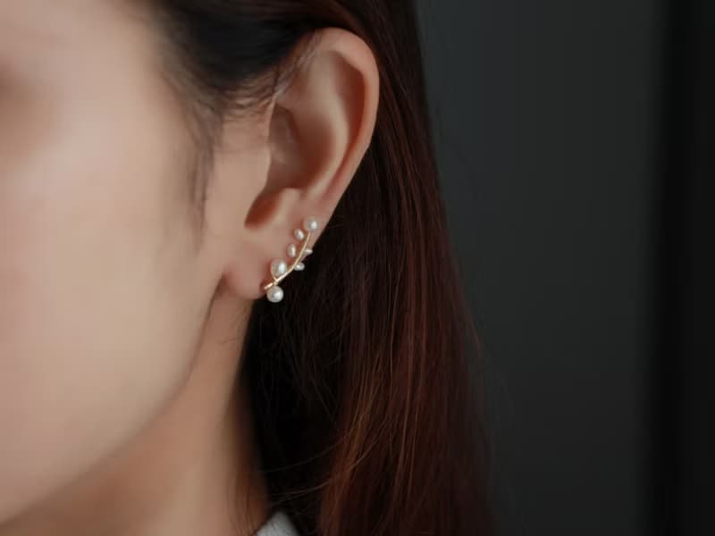 14kgf-14kgf-pearl brunch 2way(pierced earrings/clip-on)