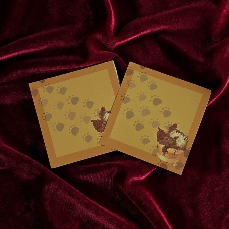 Sweet Choco Muffin Cat Memo Paper (lilliwon) non-adhesive