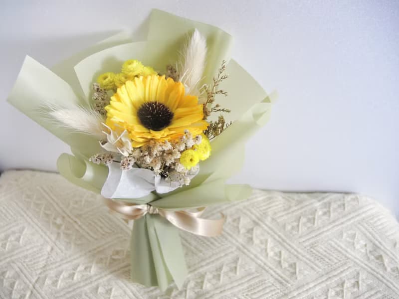 畢業禮物 畢業花束 向日葵畢業花束 擴香花花束