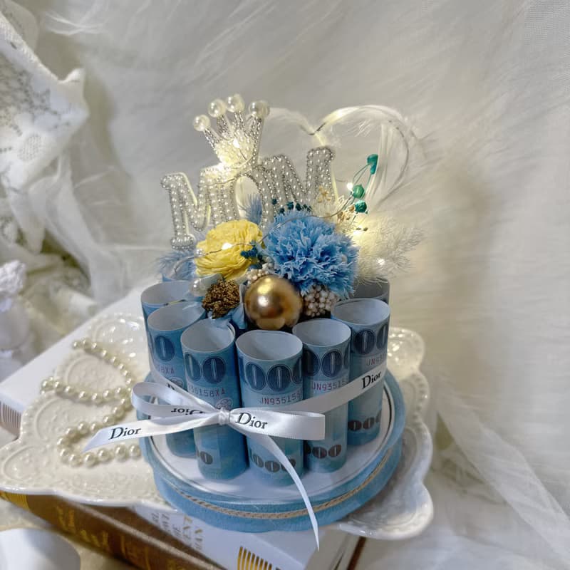 母親節限定_讓你有錢花鈔票蛋糕