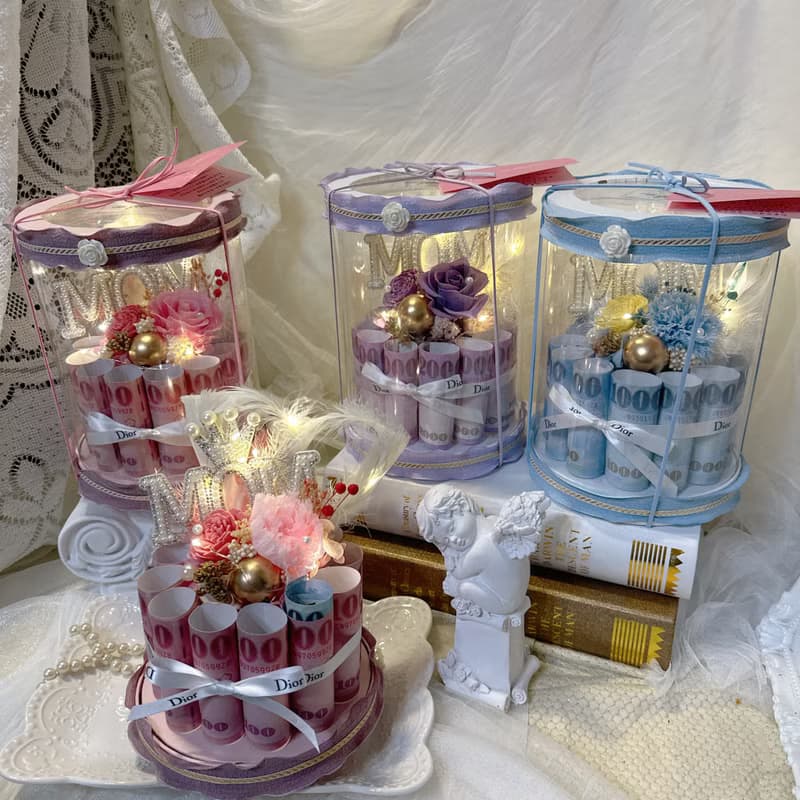 母親節限定_讓你有錢花鈔票蛋糕