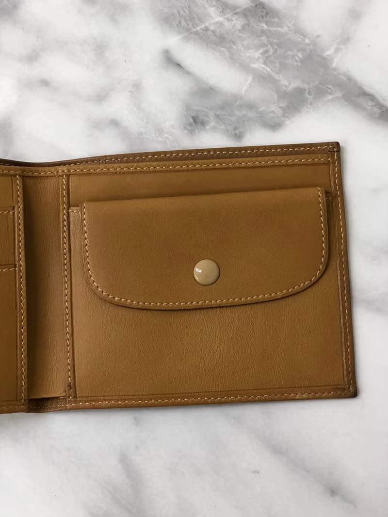【 日本直送　名牌中古包 】CELINE セリーヌ マカダム 財布 ホワイト レザー 二つ折り財布 vintage ヴィンテージ オールド 2psvih