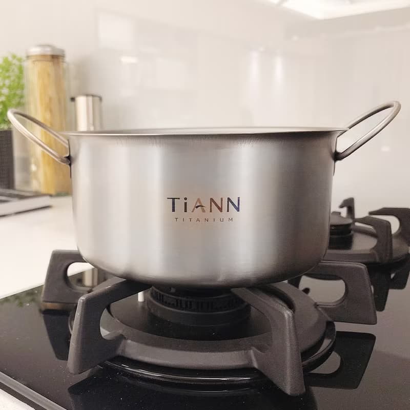 【萬用純鈦小圓鍋】露營鍋/小火鍋/氣炸鍋內鍋/電鍋內鍋/1800ml