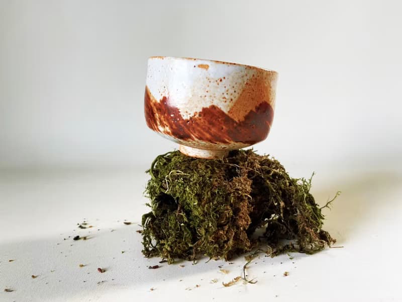 台灣在地職人手作志野燒小茶碗-方/圓(兩款)-含精裝小木盒