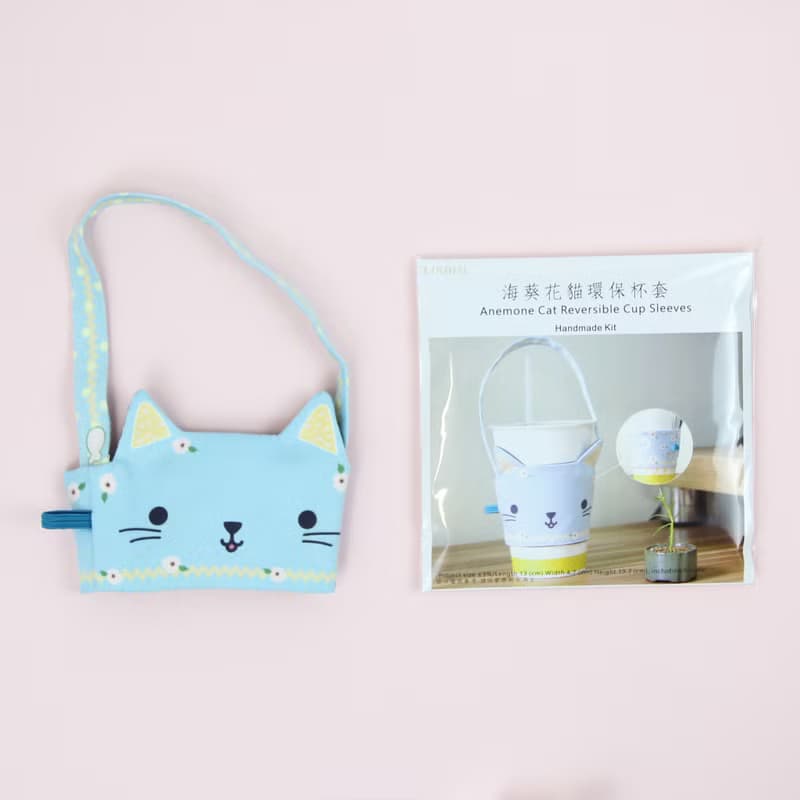 【DIY材料包】貓 環保杯套 防潑裏