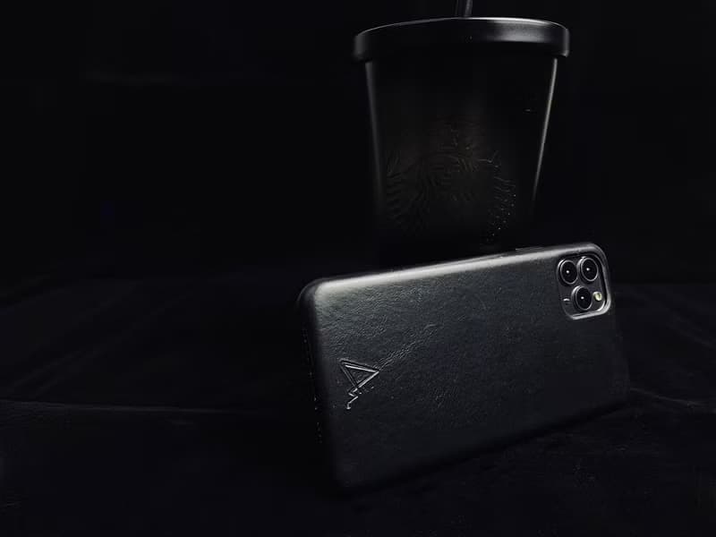 ARMOR iPhone 11 / X 全真皮系列電話保護殼_前衞黑