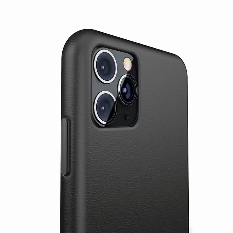 ARMOR iPhone 11 / X 全真皮系列電話保護殼_前衞黑