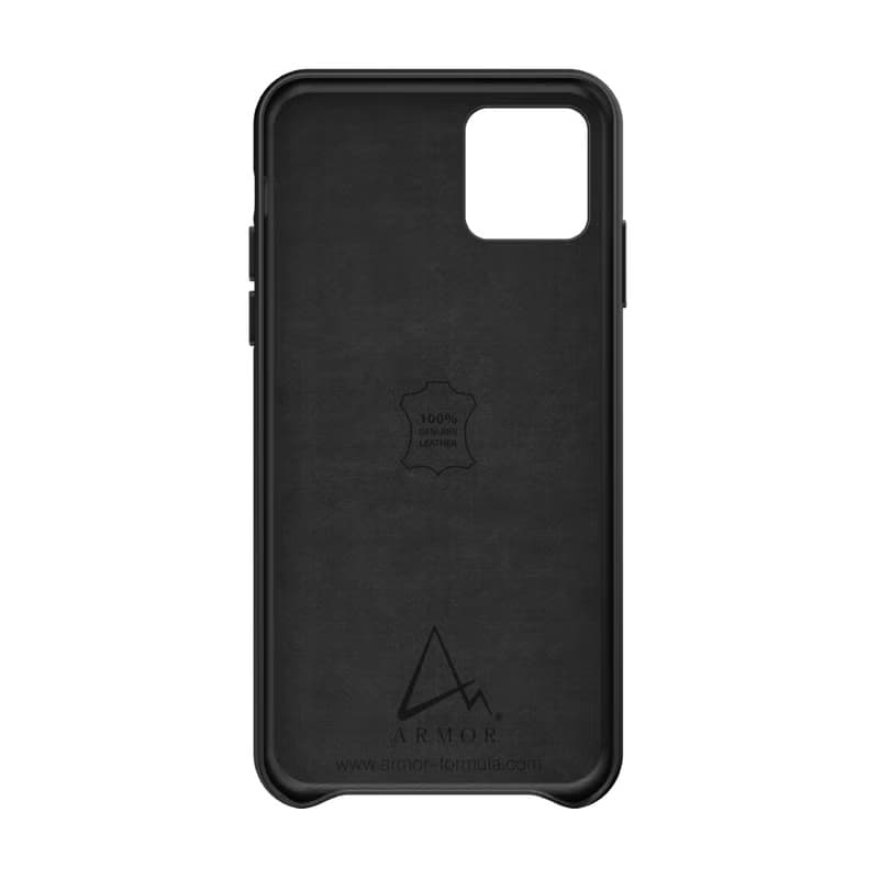 ARMOR iPhone 11 / X 全真皮系列電話保護殼_前衞黑
