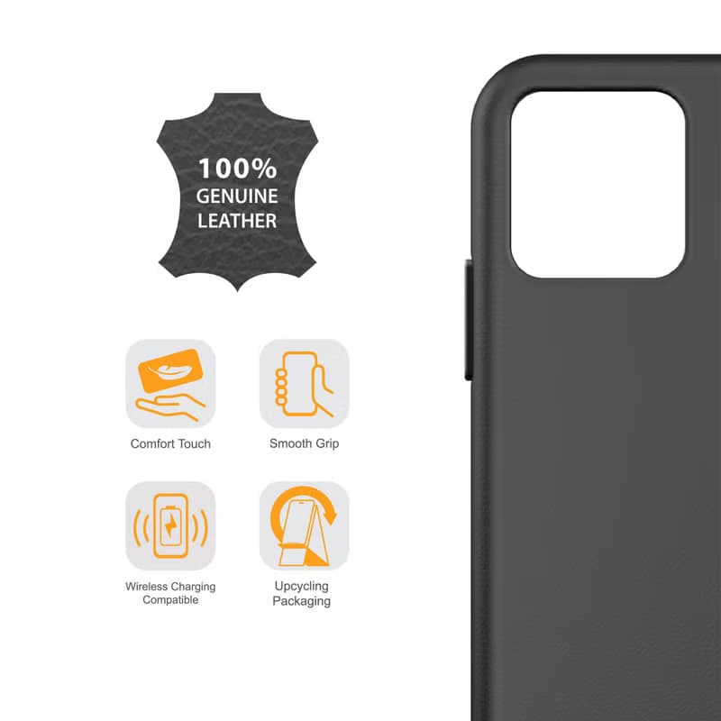 ARMOR iPhone 11 / X 全真皮系列電話保護殼_前衞黑