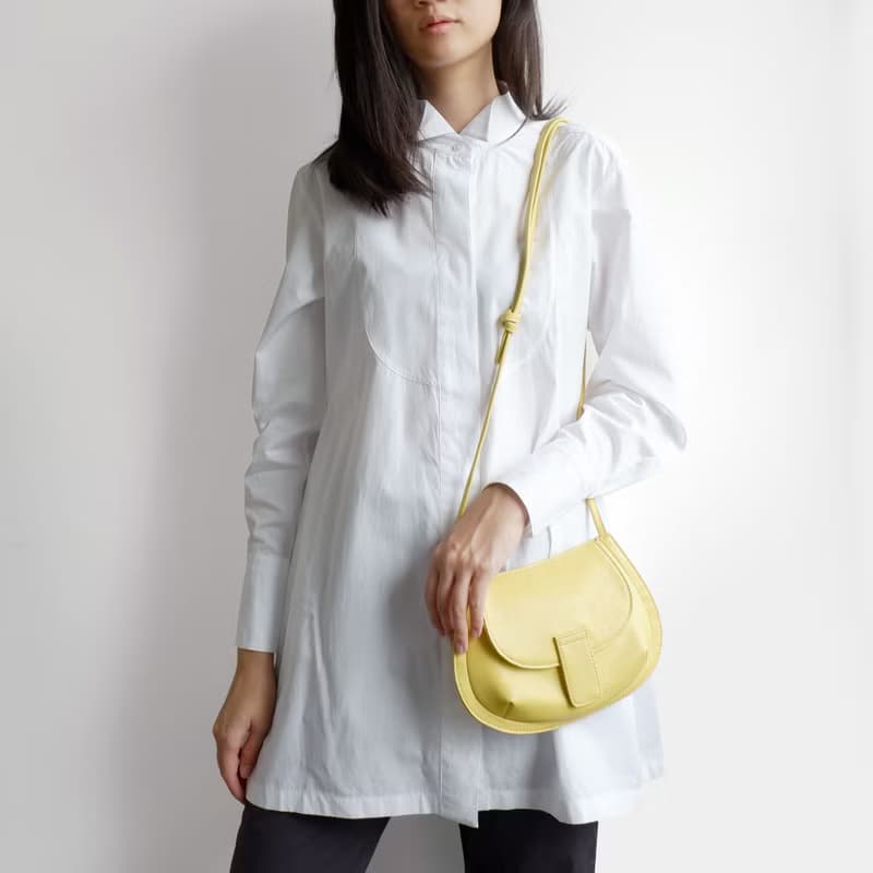 Yellow Horseshoe Crossbody Bag