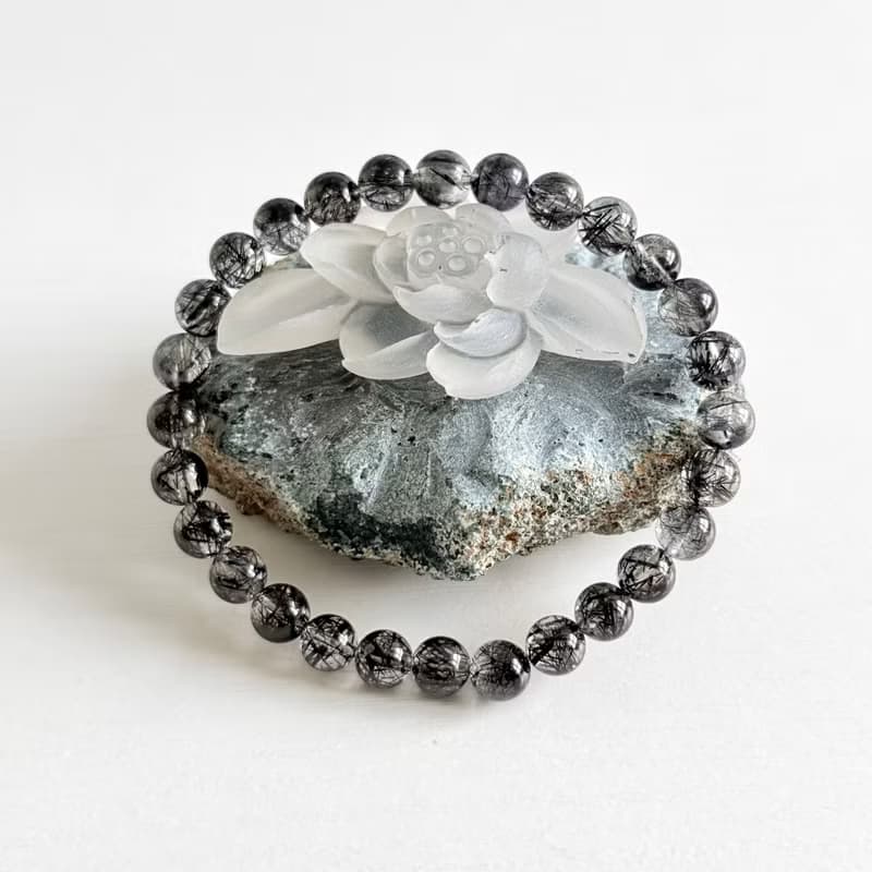 黑髮晶小精品 6mm+