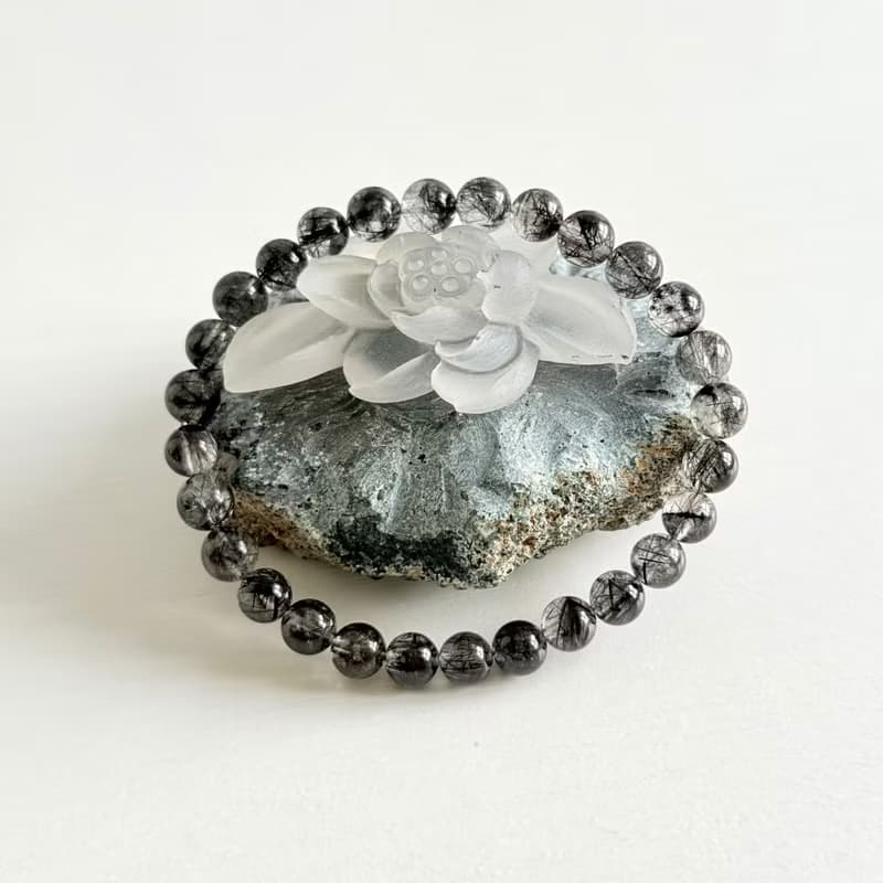 黑髮晶小精品 6mm+