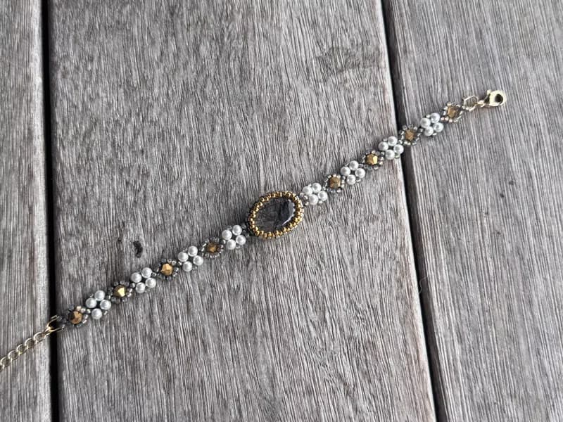 251124 黑髮晶 串珠 手鍊