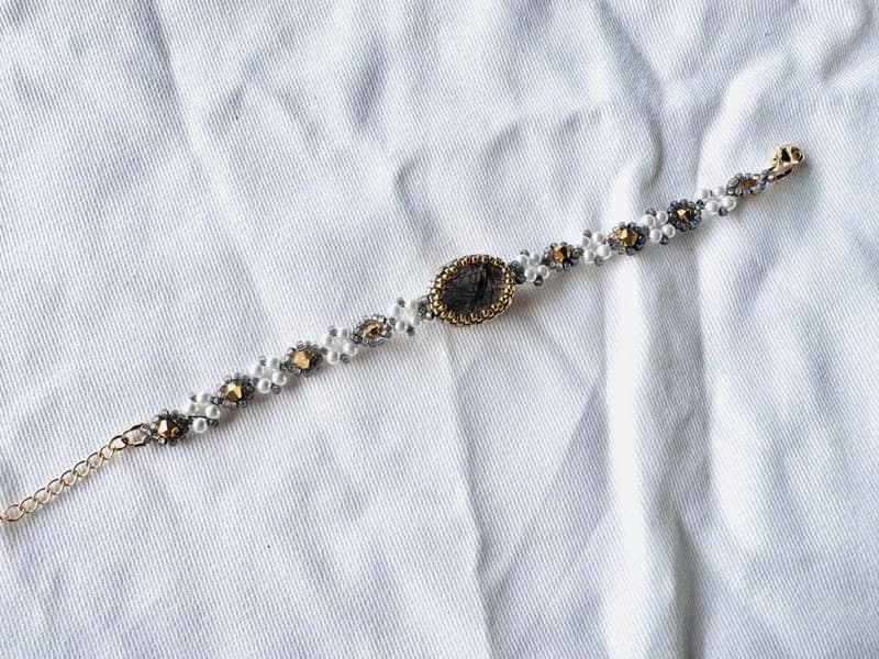 251124 黑髮晶 串珠 手鍊