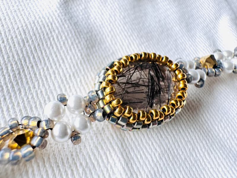 251124 黑髮晶 串珠 手鍊