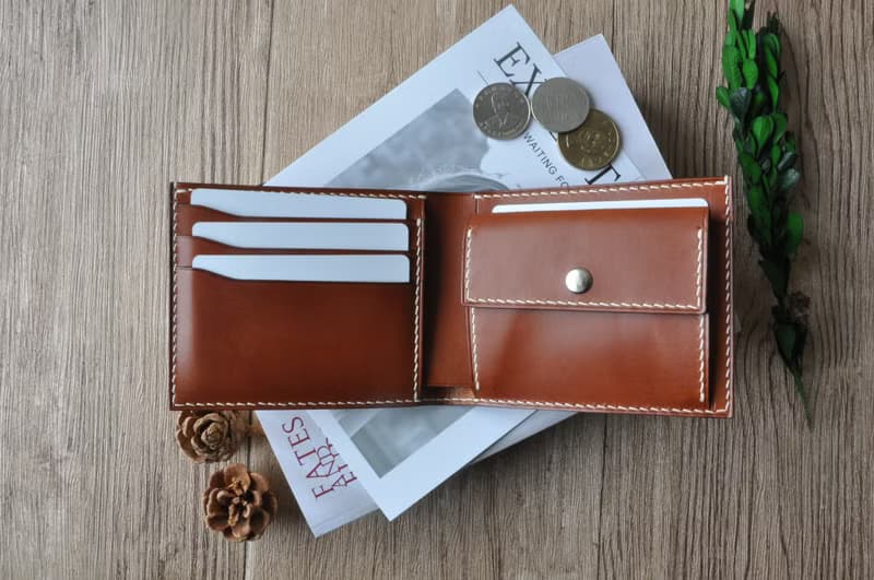 經典短夾 ∣ 義大利 Buttero頂級植鞣革 ∣ 手工縫製