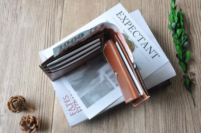 經典短夾 ∣ 義大利 Buttero頂級植鞣革 ∣ 手工縫製