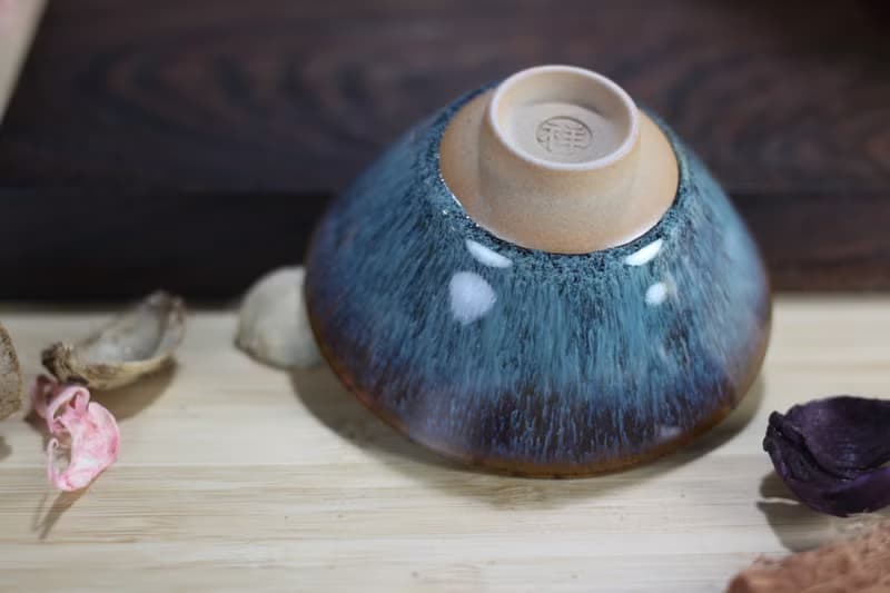 【送禮好物】70ml 天目釉 斗笠茶杯 酒杯 鶯歌名家葉敏祥作