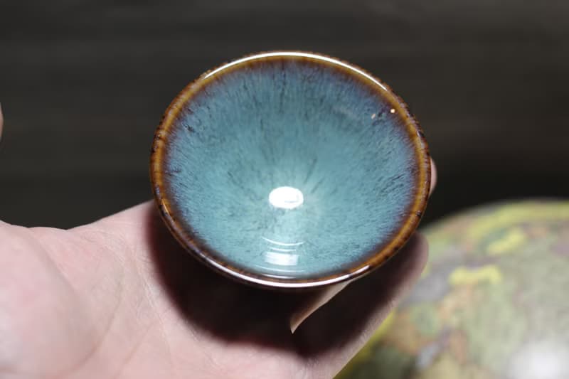 【送禮好物】70ml 天目釉 斗笠茶杯 酒杯 鶯歌名家葉敏祥作
