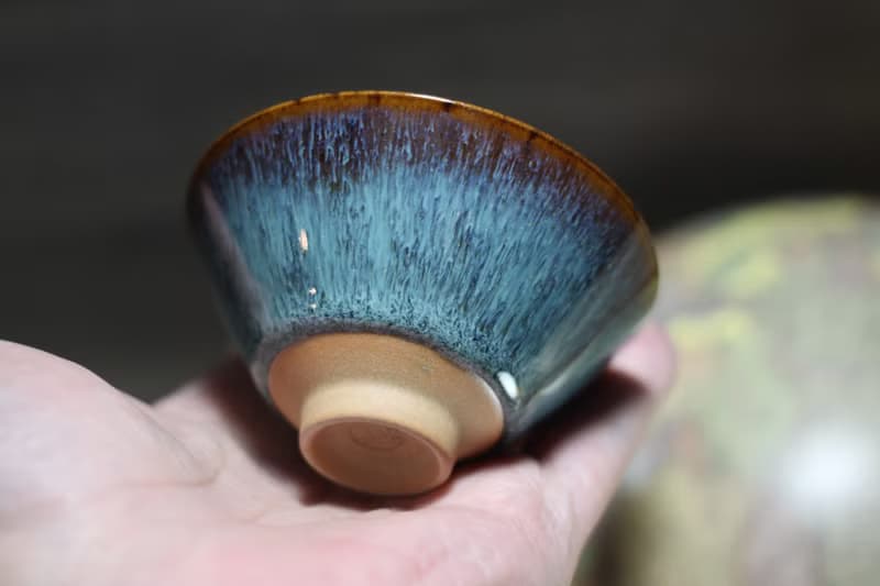 【送禮好物】70ml 天目釉 斗笠茶杯 酒杯 鶯歌名家葉敏祥作