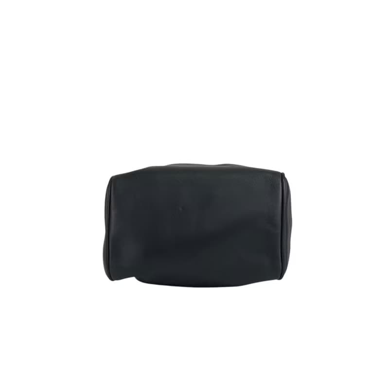 【 日本直送　名牌中古包 】Christian Dior クリスチャン ディオール ハンドバッグ ブラック チャーム レザー ミニバッグ 巾着 vpeaup