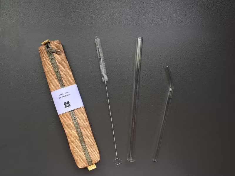 【玻璃吸管組】粗吸管+細吸管+吸管刷+專用餐具帶