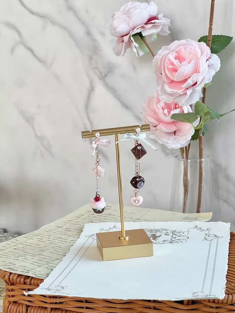 Pink Chocolate Earrings