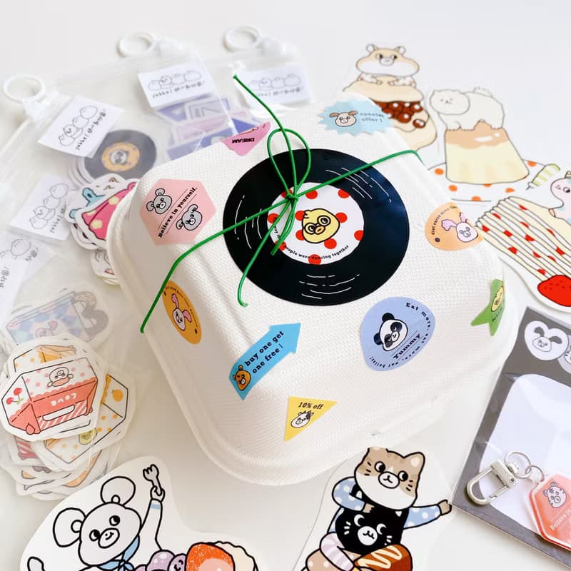 黑膠唱片文具禮盒/貼紙禮盒/文具禮盒