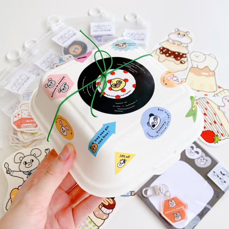 黑膠唱片文具禮盒/貼紙禮盒/文具禮盒