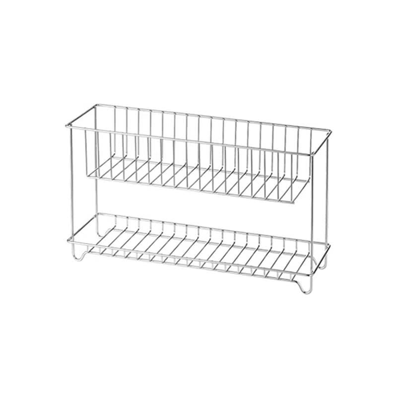 日本霜山 桌上型304不鏽鋼雙層收納架/置物架
