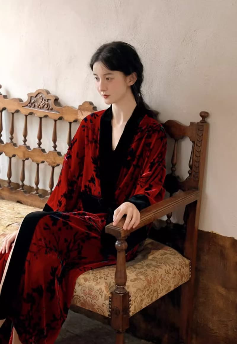 法式復古 韶華絲絨居家服套裝