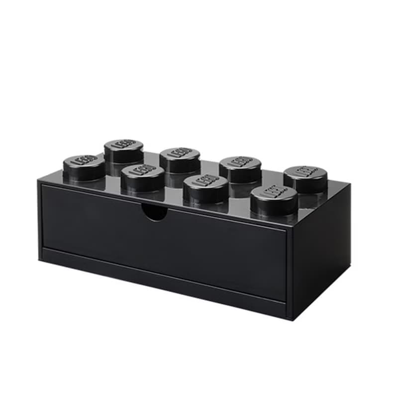 Room Copenhagen 樂高LEGO 桌上型八凸抽屜收納箱-黑色(40211733)