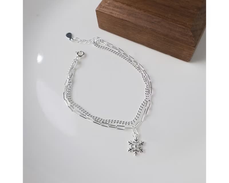 I 雪花 I 925純銀手鍊