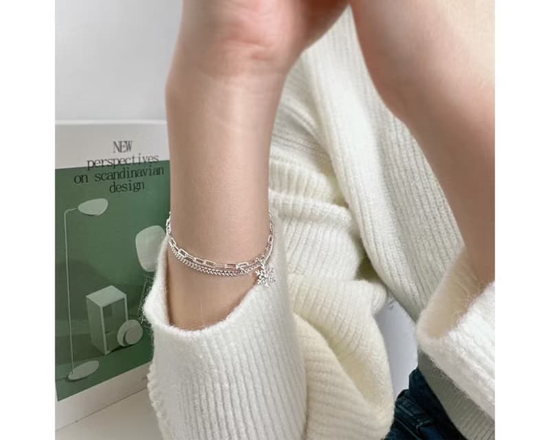 I 雪花 I 925純銀手鍊
