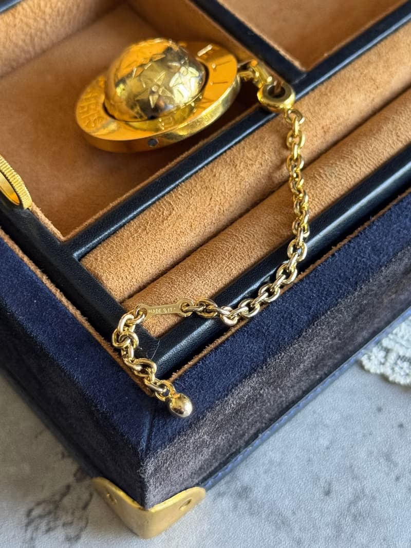 中古美品 Celine 思琳 星球吊飾 手袋掛飾 毛衣鍊 長項鍊 兩用