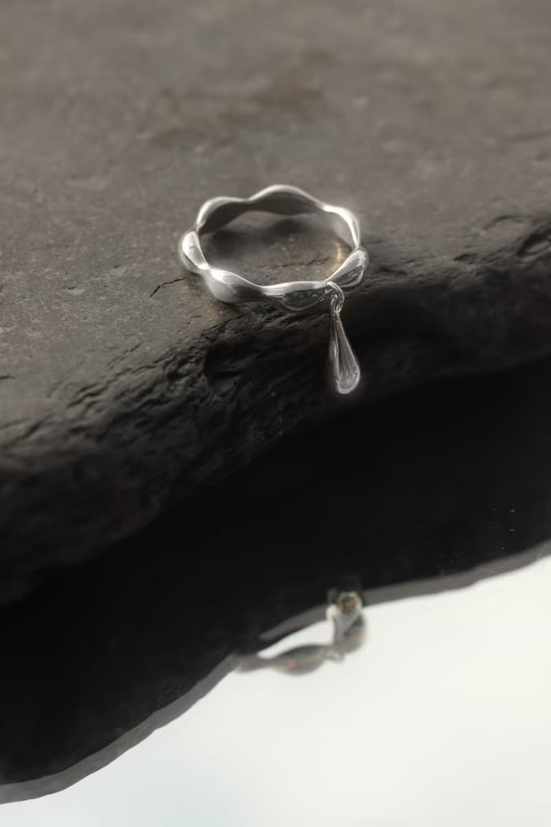 Plum rain season I 純銀綿延雨戒指