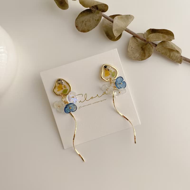 | 朝露秘境 | 乾燥花耳環