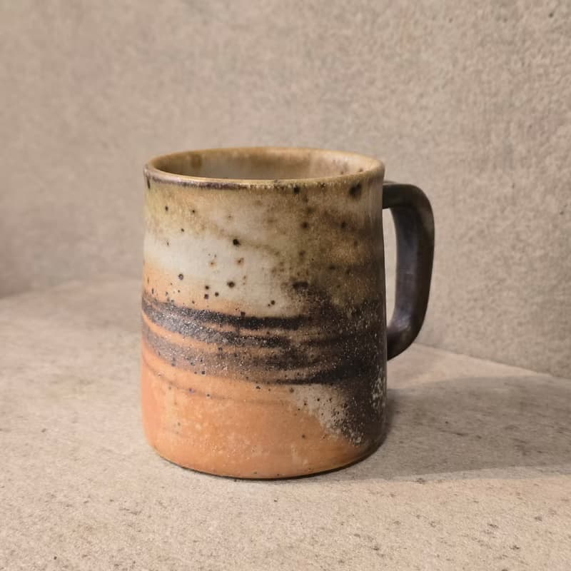 柴燒瓷土 / 絞泥馬克杯 / 咖啡杯