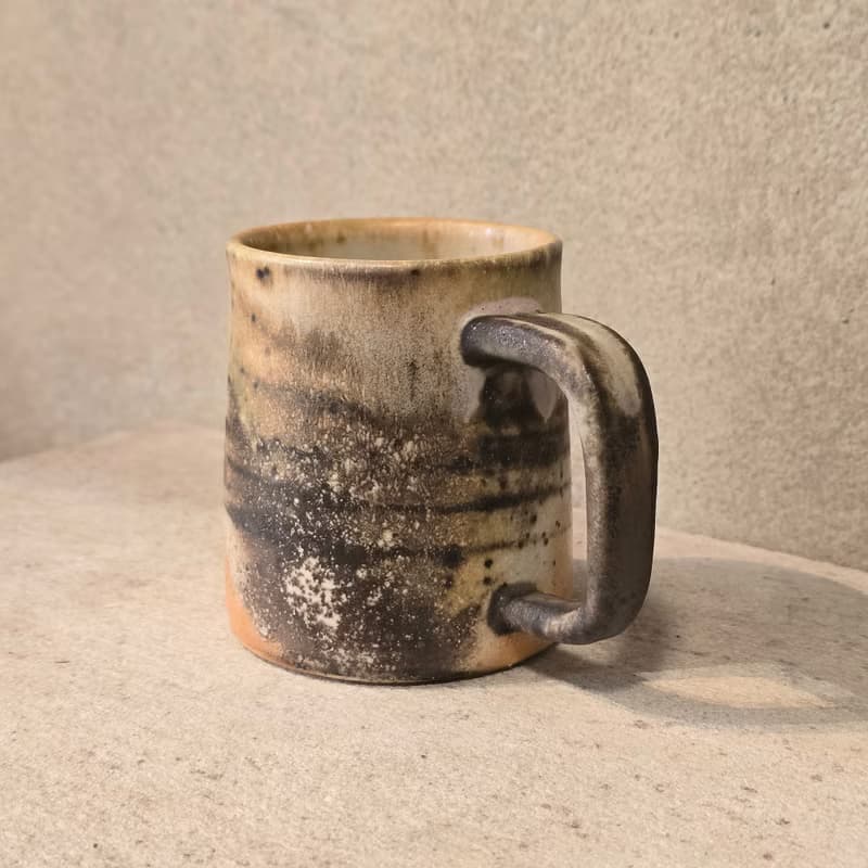 柴燒瓷土 / 絞泥馬克杯 / 咖啡杯