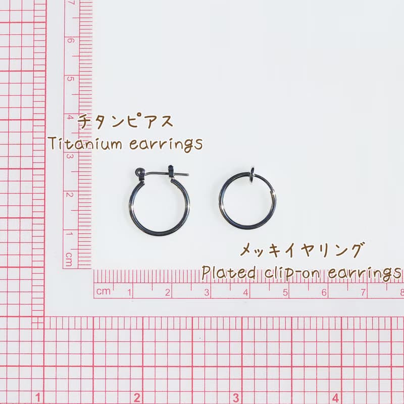 ガラスでワープ(わーぷ【虹】)フープピアス/イヤリング【金具選べます】【受注制作】