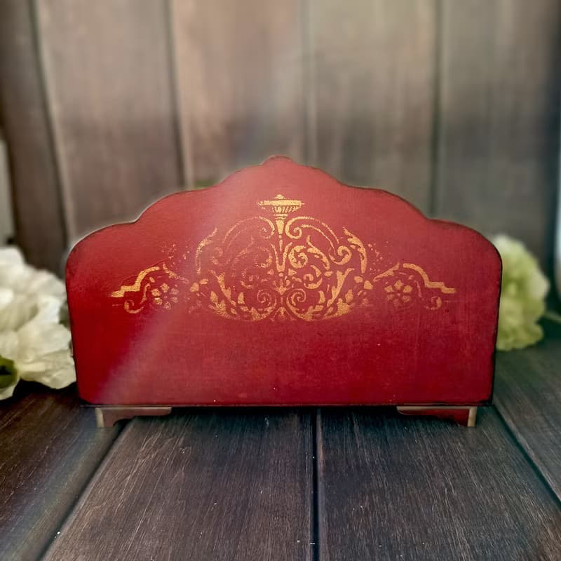 Red desktop organizer, Green organizer, storage holder, European classics style