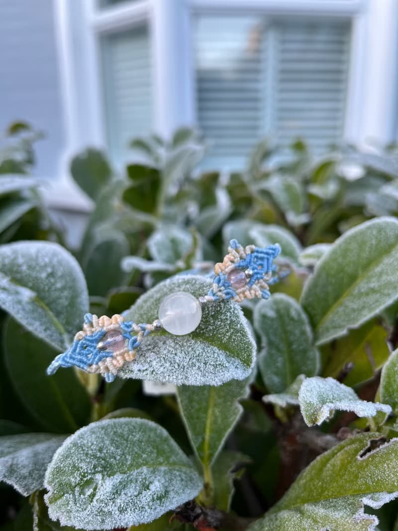 月光石 macrame 編織手鍊