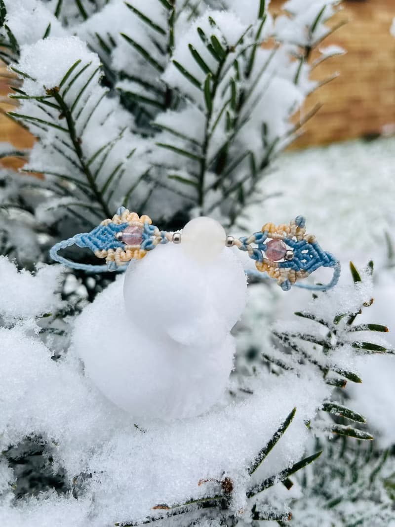 月光石 macrame 編織手鍊