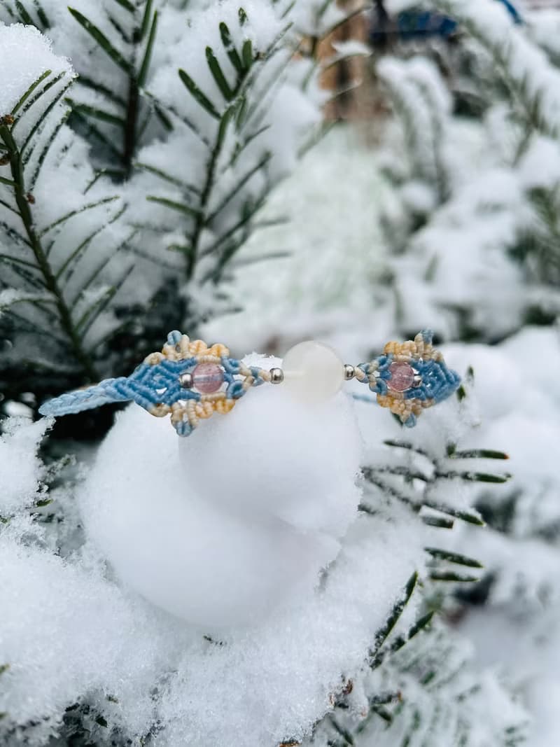 月光石 macrame 編織手鍊