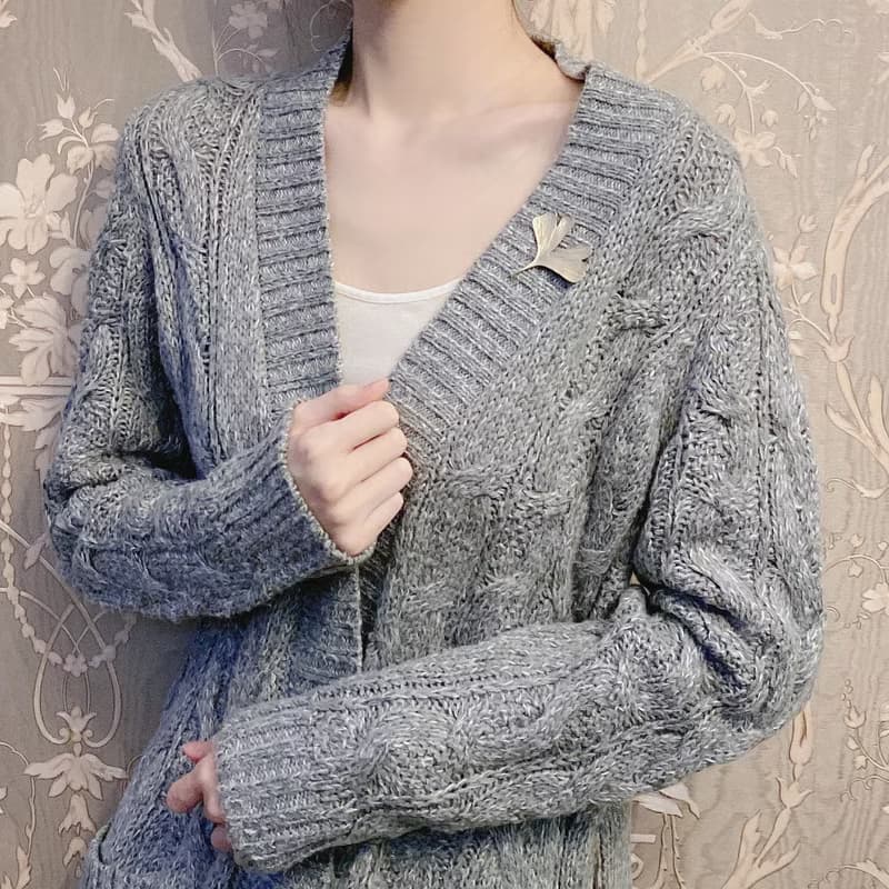 小物wulet銀杏胸針 墜落秋日 森系百搭自然氣質情侶禮物