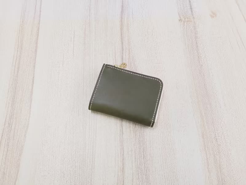 小L型拉鍊零錢包  拉鏈零錢包 真皮全手縫