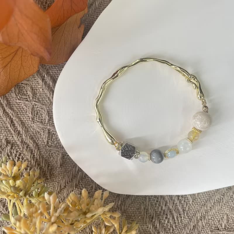 銀系天鐵強運彈性手鍊