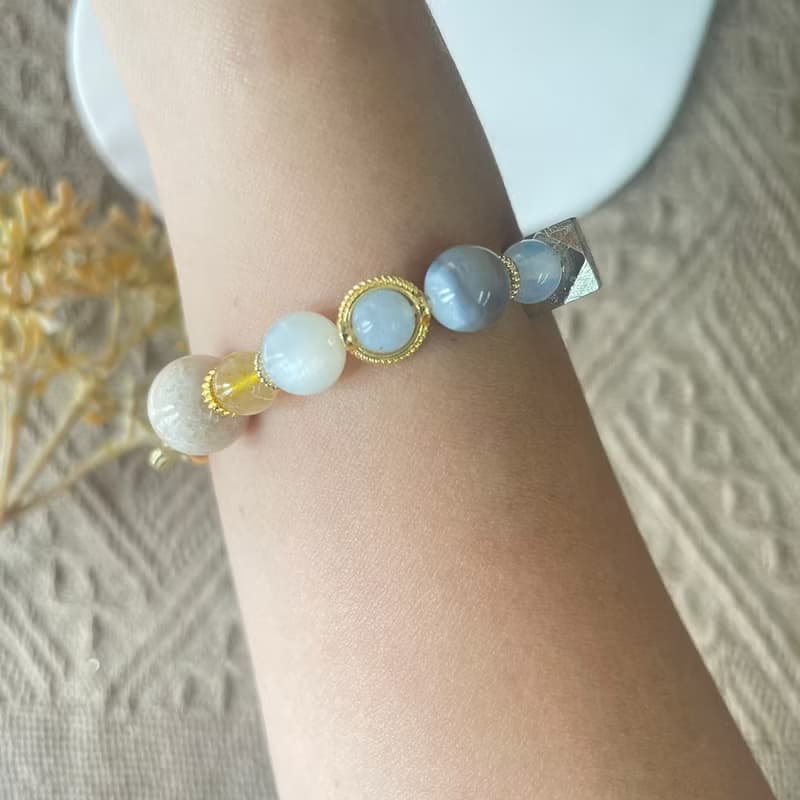 銀系天鐵強運彈性手鍊