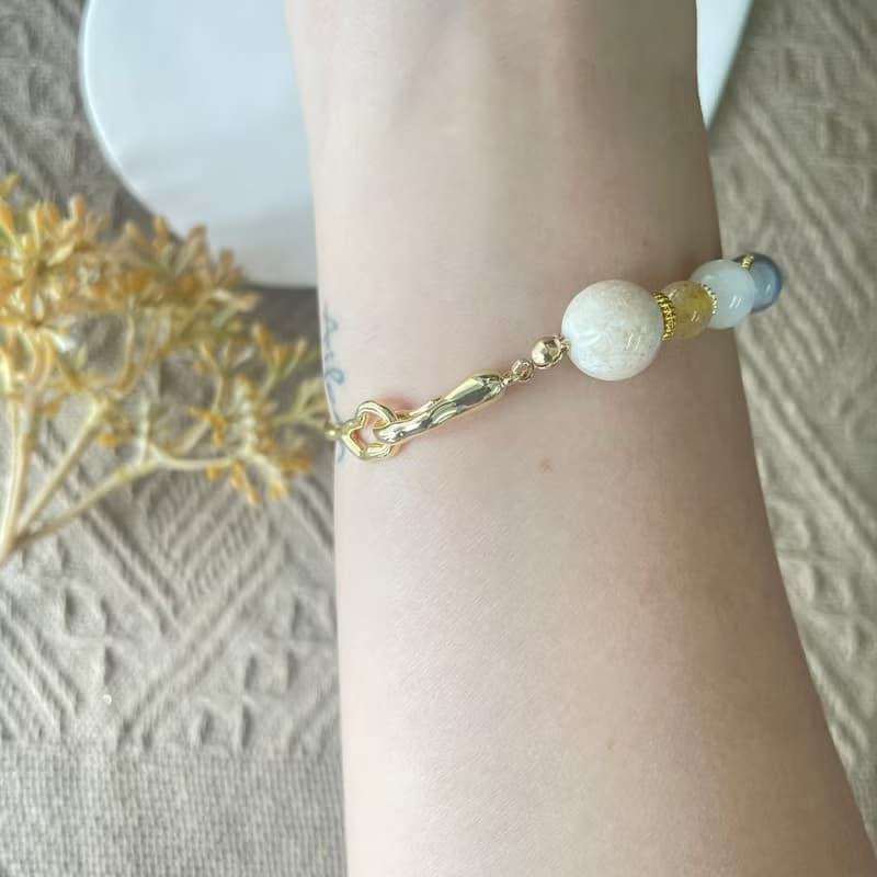 銀系天鐵強運彈性手鍊