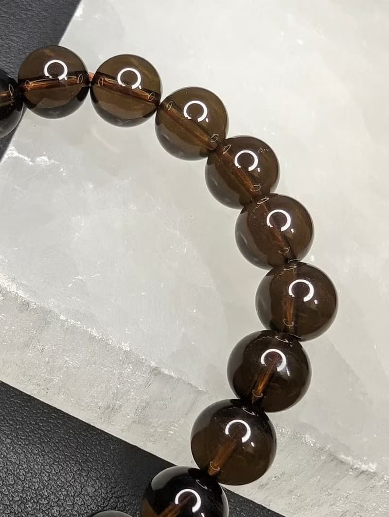 【訂製品】茶晶 手串 手鍊 天然水晶 水晶手串 8-16mm 水晶手鍊